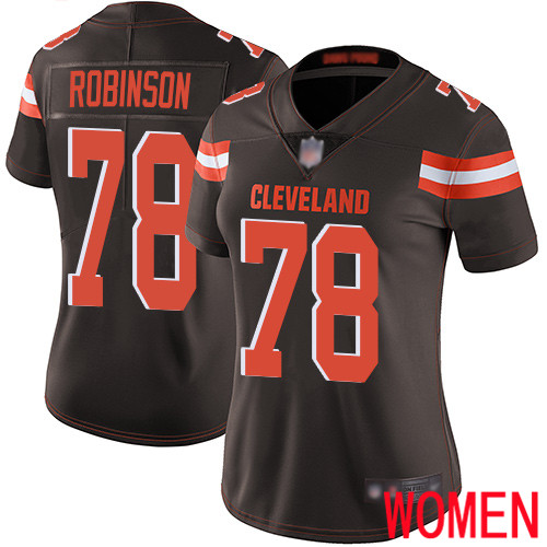 Cleveland Browns Greg Robinson Women Brown Limited Jersey #78 NFL Football Home Vapor Untouchable